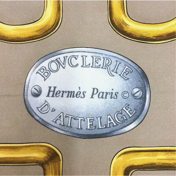 Hermes Bouclerie d'Attelage Silk Scarf, Carre 90 - Picture 3 of 8
